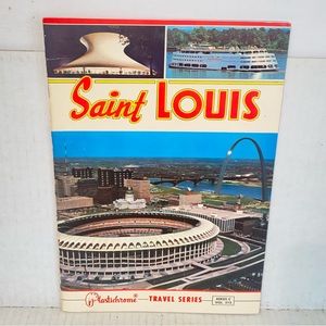 Vintage Saint Louis Missouri Plastichrome Full Color Travel Souvenir Booklet